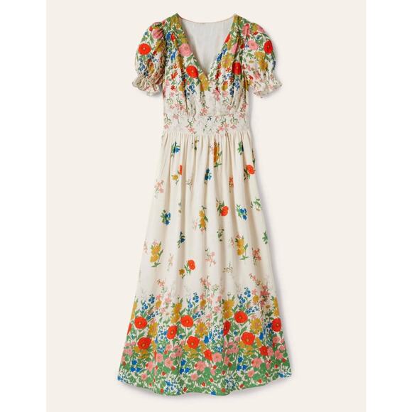 Boden Dresses & Skirts - Boden Tessa Maxi Dress Size 20/22 Floral Spring Wrap Cottagecore Church Viscose